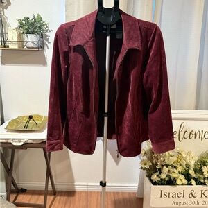 CJ Banks Deep Red Blazer
